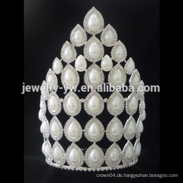 Großhandelsqualitäts-Perlen-Tiaras-Perlen-Hochzeits-Tiara